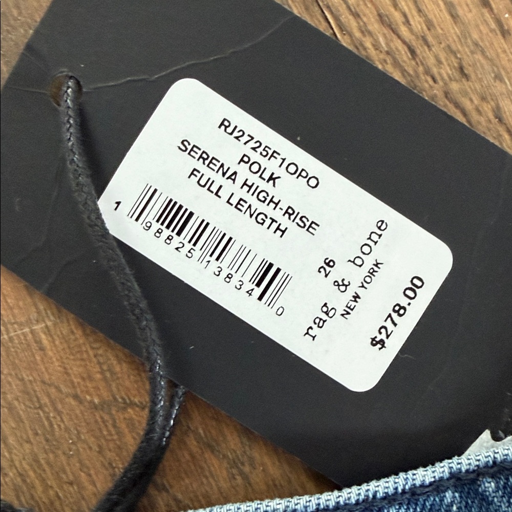 rag & bone Serena High Rise full length in Polk size 26 - Picture 3 of 8